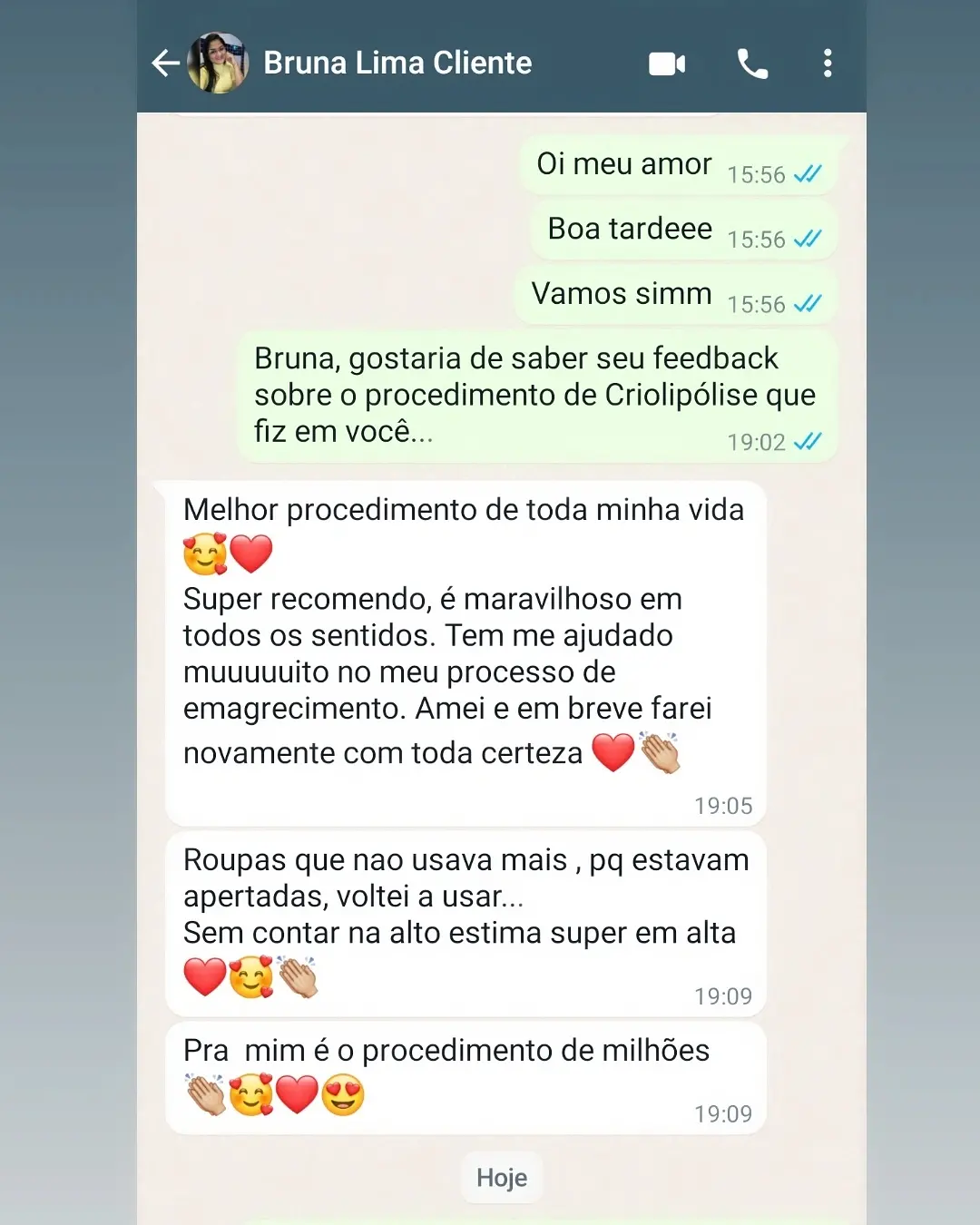 Depoimento de Cliente 2